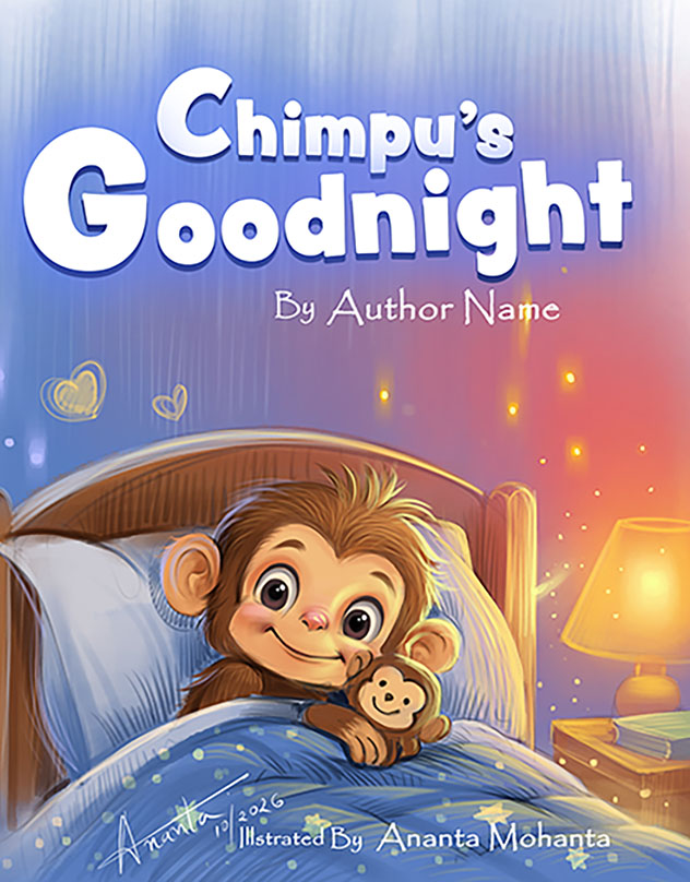 Disney style children's book illustration