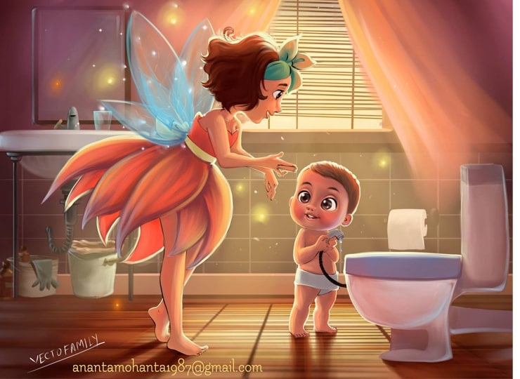 British children's book illustrator : Ananta Mohanta - Ananta Mohanta