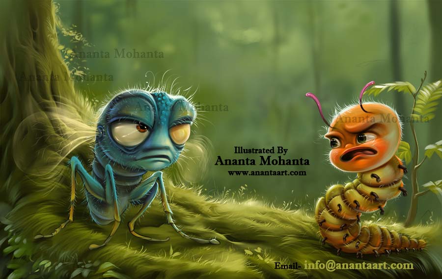 Children's book illustration - Ananta Mohanta
